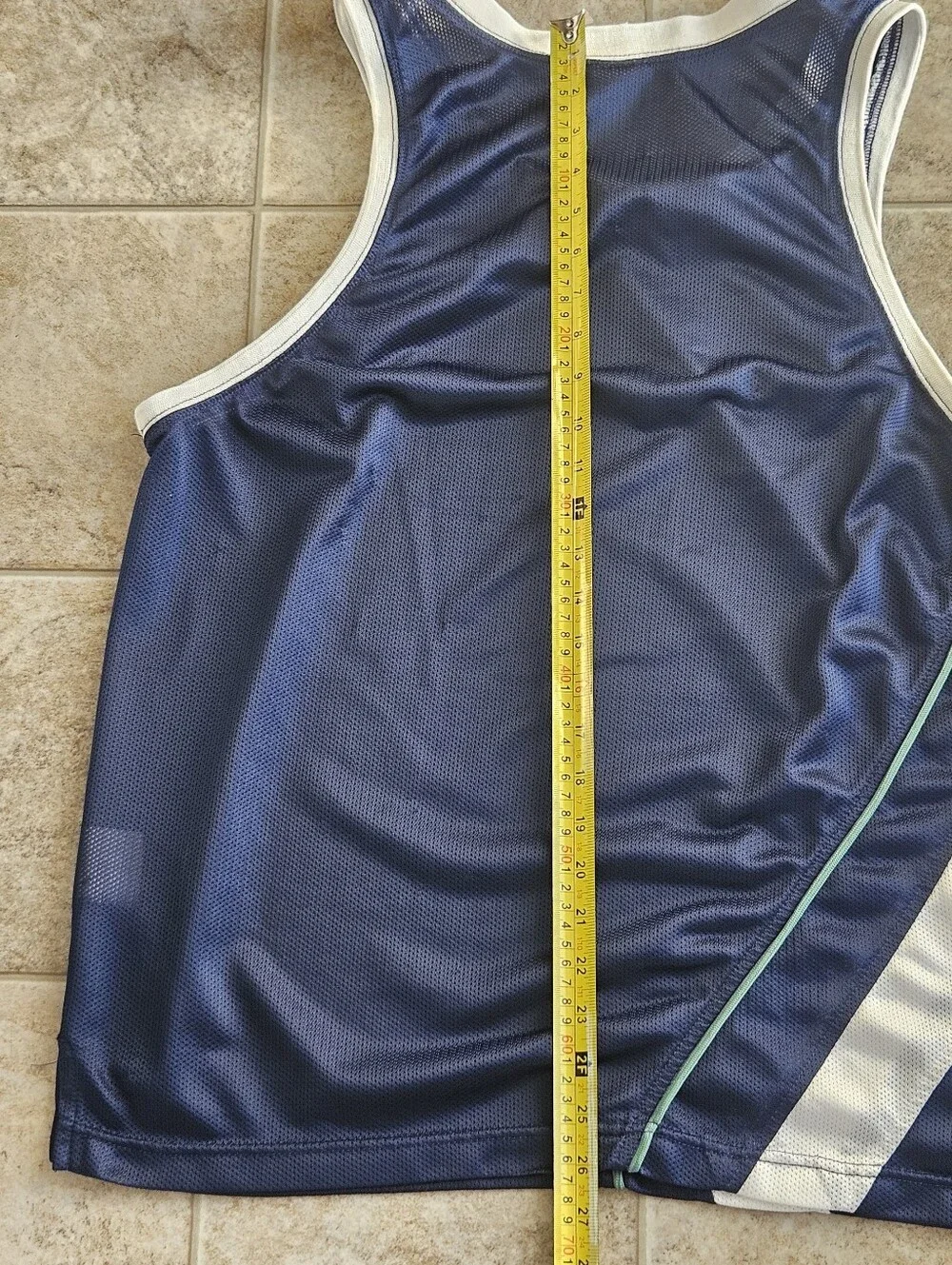 Nike Men’s Navy Blue Athletic Swim Tank Top VTG